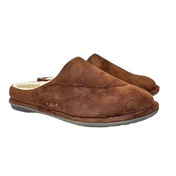 Dr. Comfort Brown Slip On Lounge Shoes Mens Size 10 - Picture 2 of 12